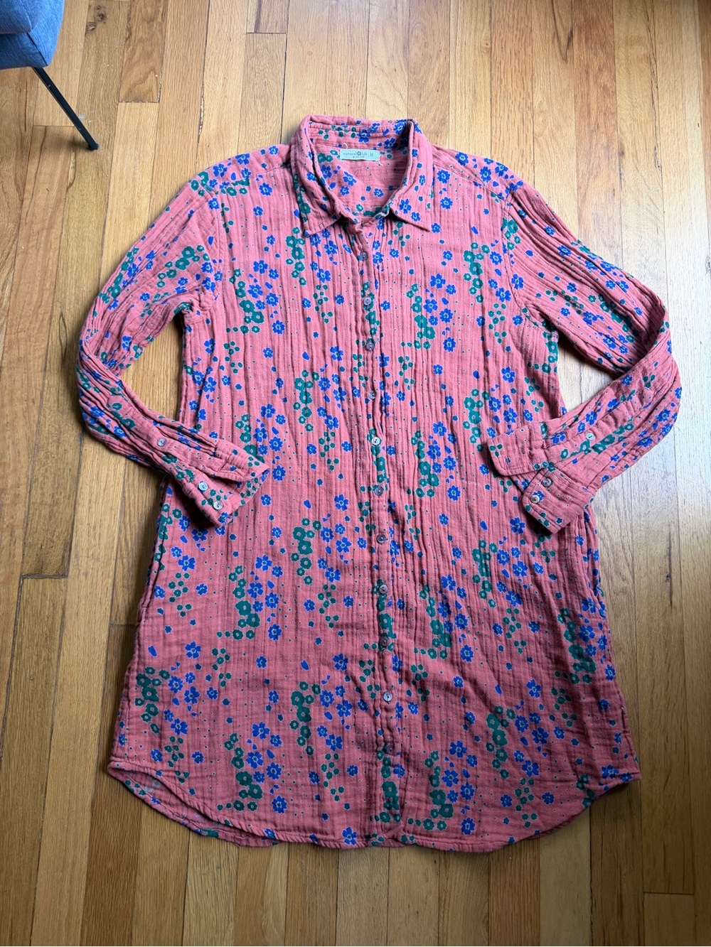 Natural life red floral dress/tunic